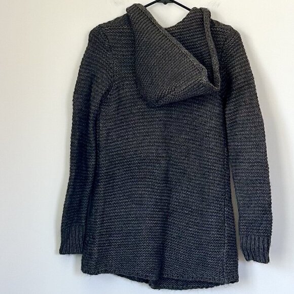 Marv Made in Italy Wool Alpaca Blend Hooded Cardigan Toggle Sweater - Size: Smal - Picture 7 of 7